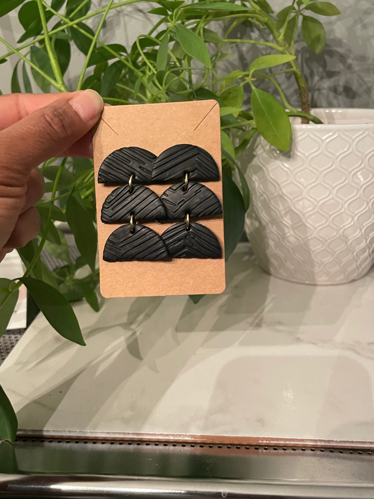 “Lanie” Noir Earrings