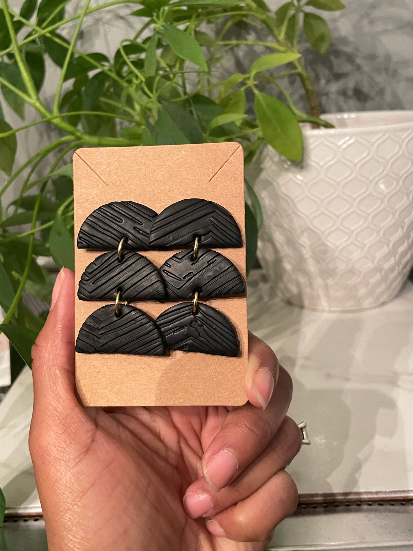 “Lanie” Noir Earrings