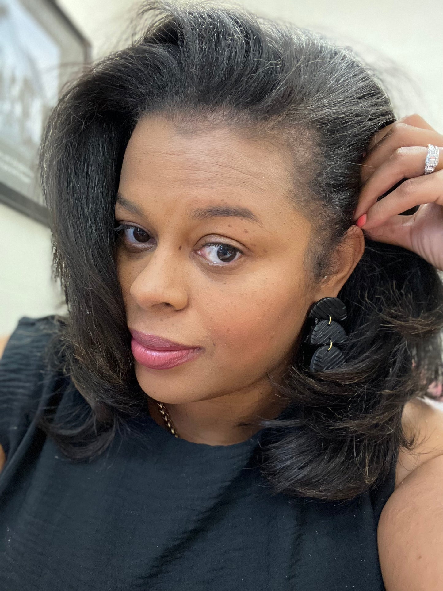 “Lanie” Noir Earrings