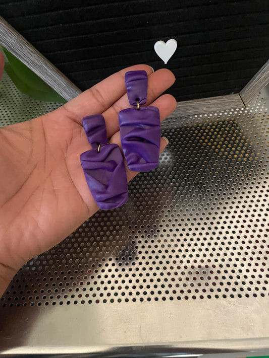 “Celine” Grape Earrings