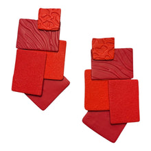 Load image into Gallery viewer, “Jazzy” Red Stud Earrings
